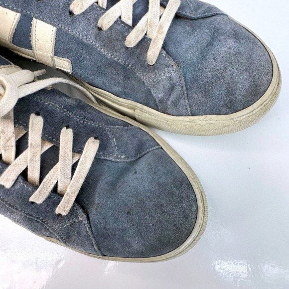Allen Edmonds Center Court Lace-up Denim Suede Sneaker Sz 10.5 Streetwear Indie - Picture 7 of 10